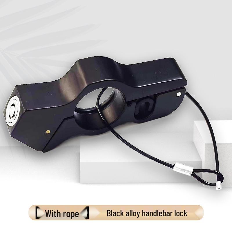 Anti-Theft Motorcycle Brake & Throttle Lock with Alarm
