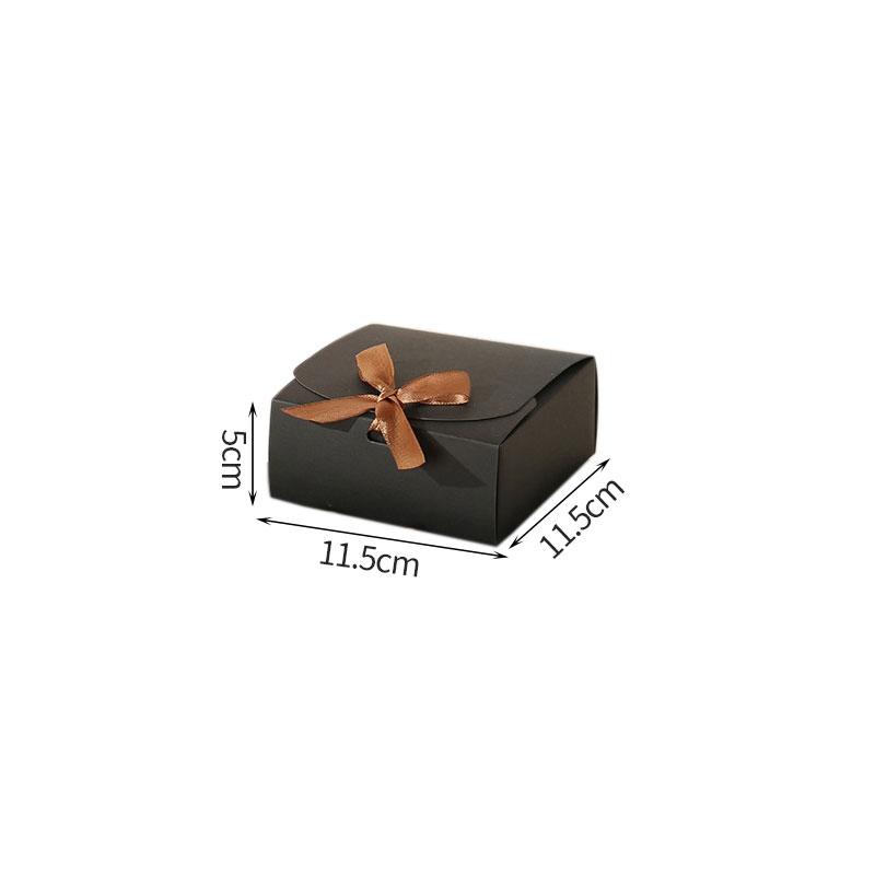 1/5Pcs Square Gift Box With Decorative Bow Ribbons Party Weddings Birthday Cardboard Box Diy Present Package Gift Boxes Decor