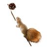Animal Squirrel Figurine Ornaments for Christmas Trees with Built In Hooks for Holiday Home and Office Decoration