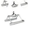 D Row Handle Press Down Bar Cable System Attachment Non Slip LAT Pull Gym V
