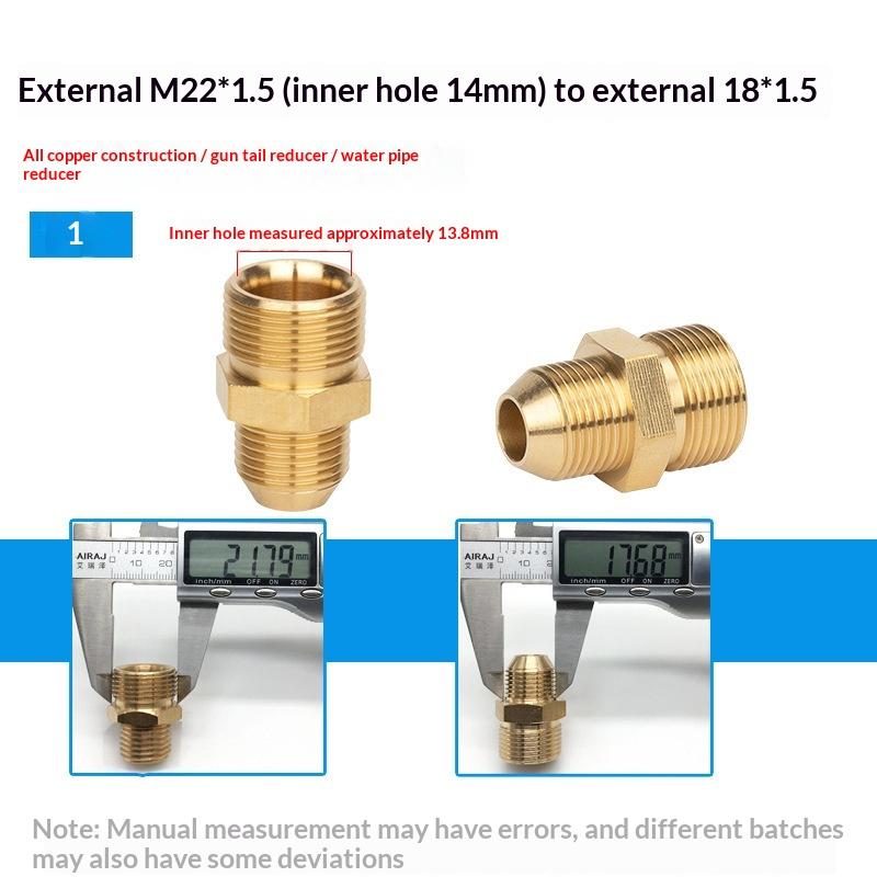 Brass Hose Barb Connector Male to Female Adapter Durable Pipe Fitting for Water Gas Air Tubing Applications