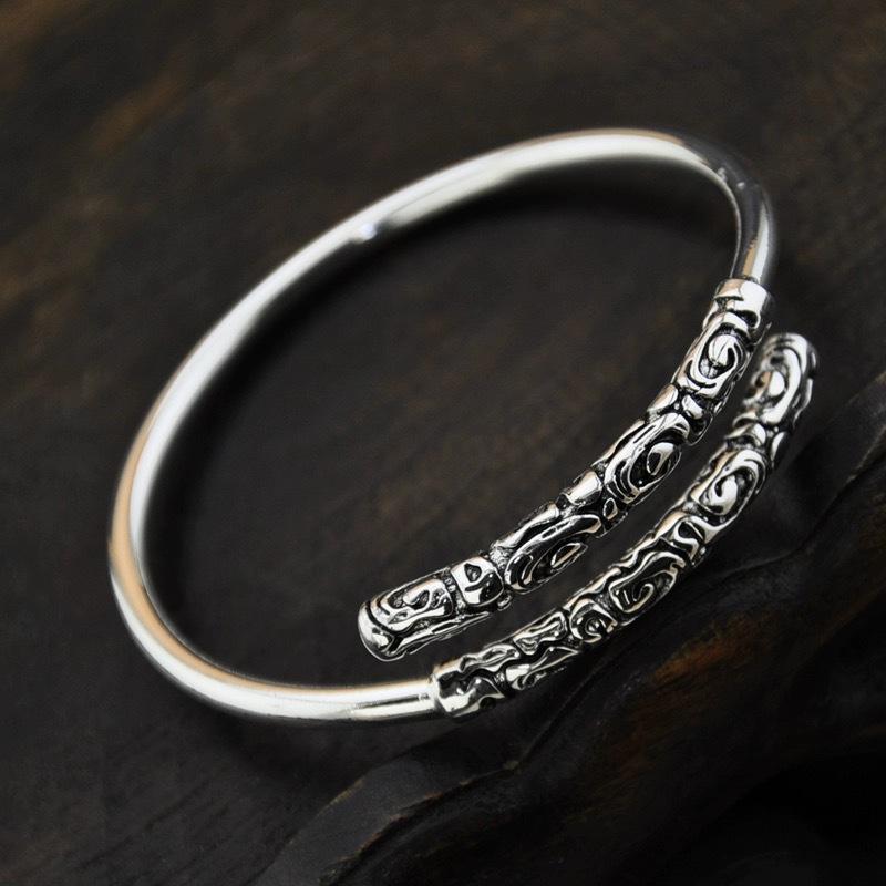 Wukong Myth Black Golden Cudgel Adjustable Bracelet Retro Fashion Gift Couple