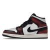 Baskets Air Jordan 1 Mid SE Wear-Away Homme Blanc Noir Voile DV9565-006