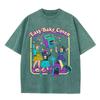 2026 Celebrate Minds Of All Kinds Retro Colorful Floral Print Vintage Washed T Shirt Casual Aesthetic Oversized Short Sleeve Men