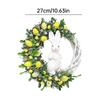 Easter Door Decoration Easter Wreath Bunny Yellow