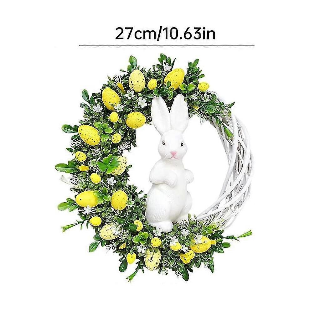 Easter Door Decoration Easter Wreath Bunny Yellow