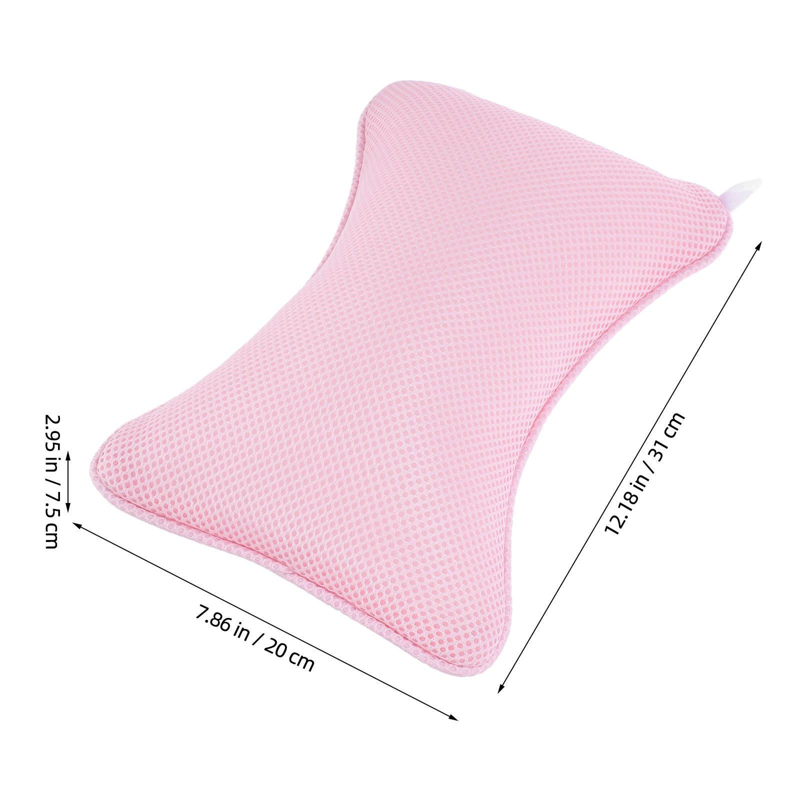 

1Pcs Luxury Bathtub Pillow Heavy Duty Suction Grip for Oval Straight Alcove Tubs Bath Neck Support Blue розовый