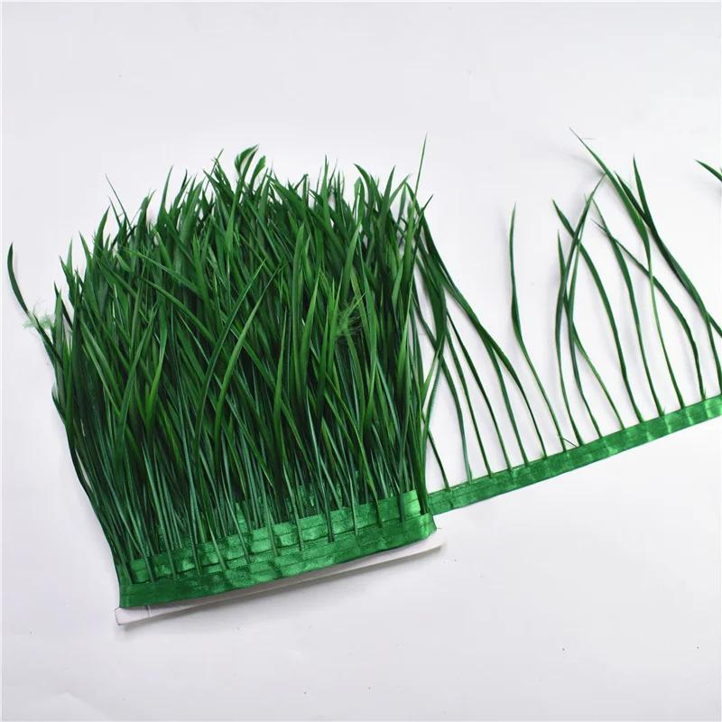 Feather1Meters Pruning Goose Feathers Trim Tassel Fringe Ribbon Tape 6-8" Pheasant Feather for Crafts Costume Sewing Trimmings Carnival