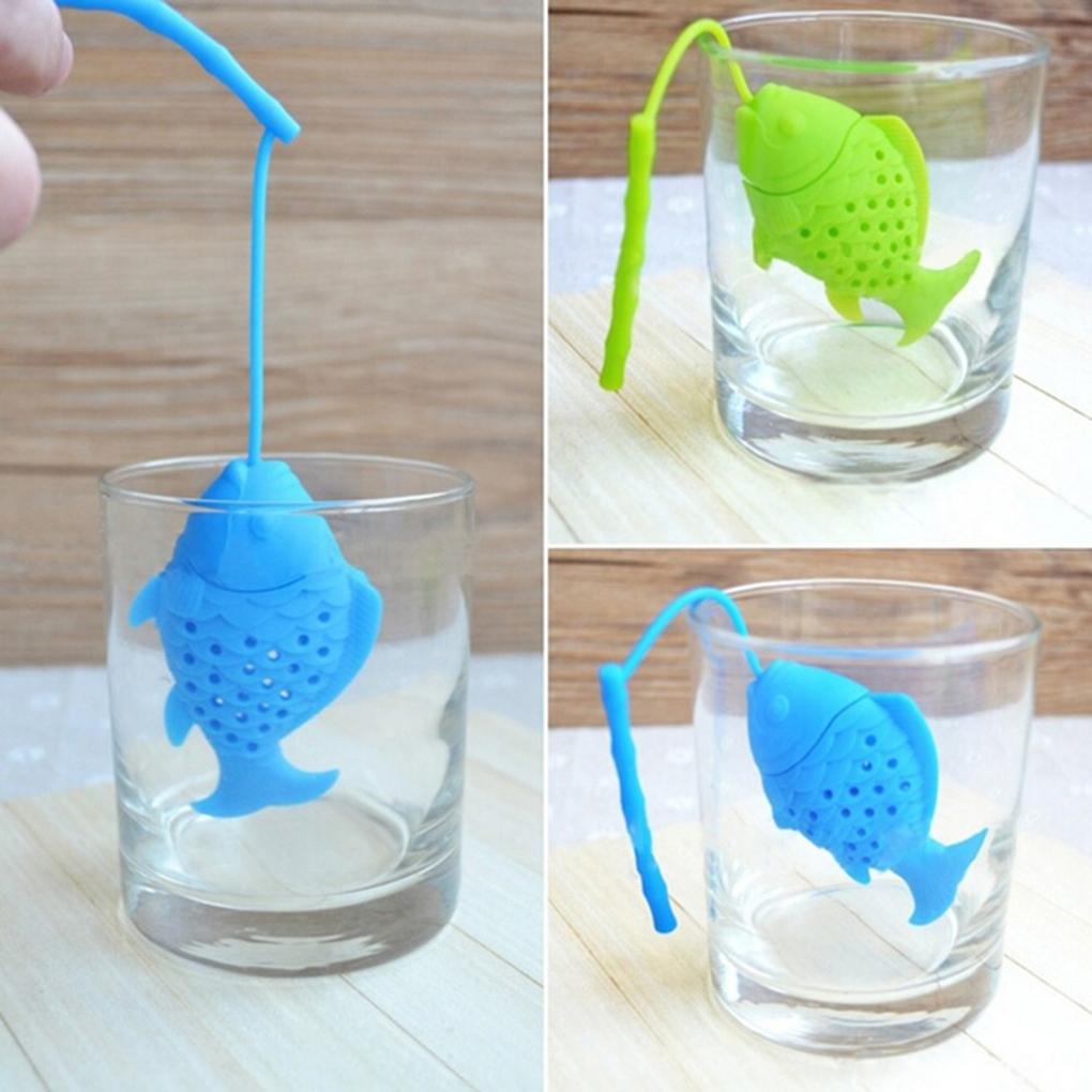 Guter Fisch-Tee-Infuser für losen Tee, Kräutersieb, Sicherer Silikon-Diffusor