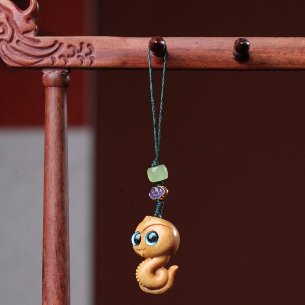 2PCS  Snake Keychain Lucky Bag Phone Chain Creative Snake New Year Pendant  Collection
