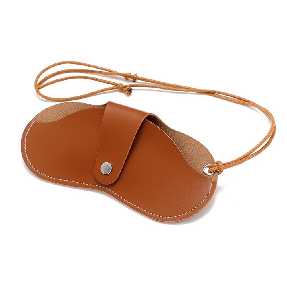 Lanyard Sunglasses Case Portable Hanging Glasses Bag Box Men Women Eyeglasses Protector Cover Clip with Anti-lost Neck Strap