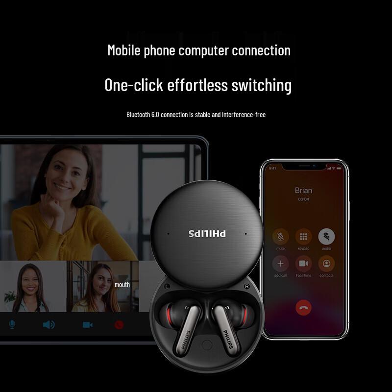 Philips No. 8 Pro AI Smart Noise Cancelling In-Ear Bluetooth Earphones