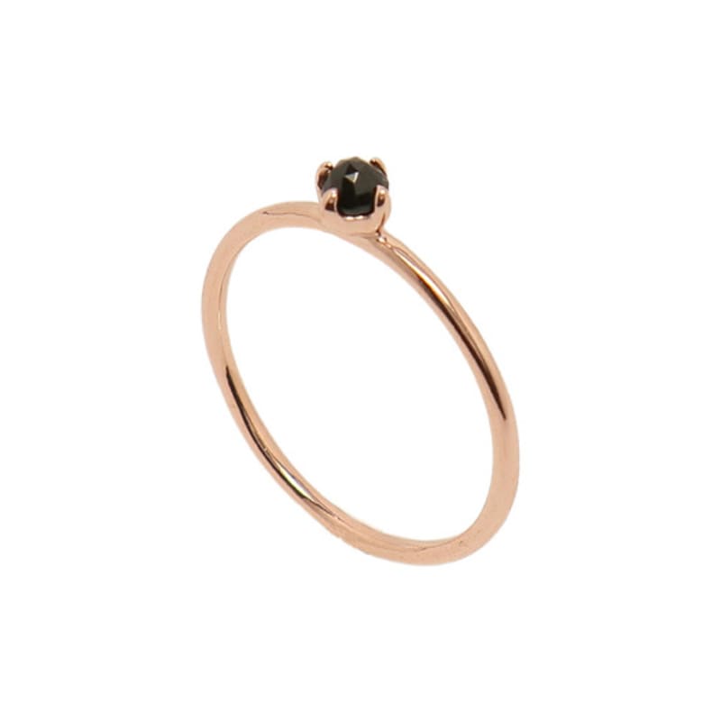 UNI.J Spinel Simple Rose Gold Ring Ir262