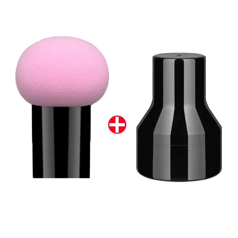 1 Adet Sevimli Makyaj Yüz Kapatma Mantar Kafa Sünger Tozu Puf Rahat Hijyen Moda Kozmetik