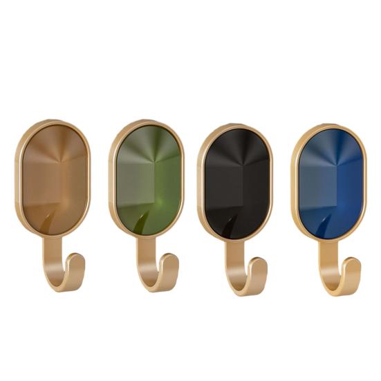 2Pcs Fashion Strong Bearing Capacity Storage Waterproof Wall Door Self Adhesive Hanger Hooks Home Supply Hook