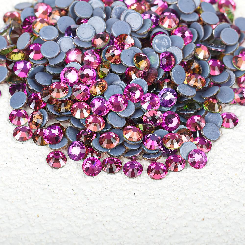 Wei Chen, Guomao A Decoration Color Plated Glue Bottom Rhinestone Mobile Phone Case Diy Nail Art Beauty Glass Jewelry Accessories
