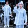 Set Impermeabile Giacca e Pantaloni, Due Pezzi, da Donna, Antitempesta a Copertura Totale, per Fattorini, Bicicletta Elettrica, Poncho Antipioggia Impermeabile Ispessito