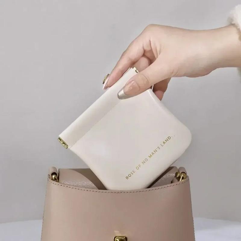 Simple Lipstick Makeup Storage Bag Women Fashion Portable Mini Key Jewelry Cosmetic Organizer Pouch Handbag Pu Small Bags Gift