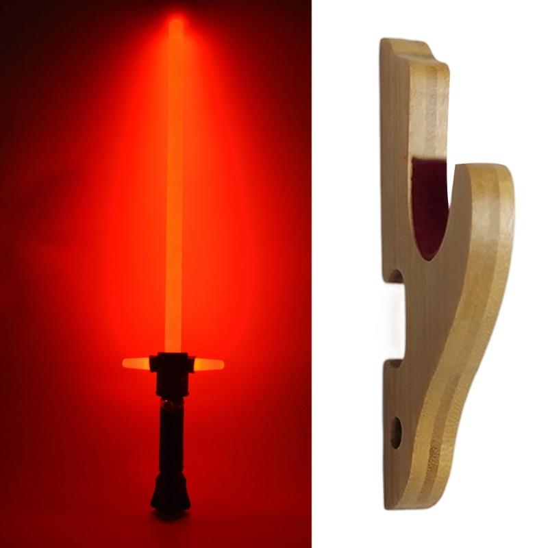Dekorative regulierbare Lichtschwerter Wandhalterung Rutschfeste regulierbare Schwerter Wandregal zur sicheren Präsentation von Schwertern