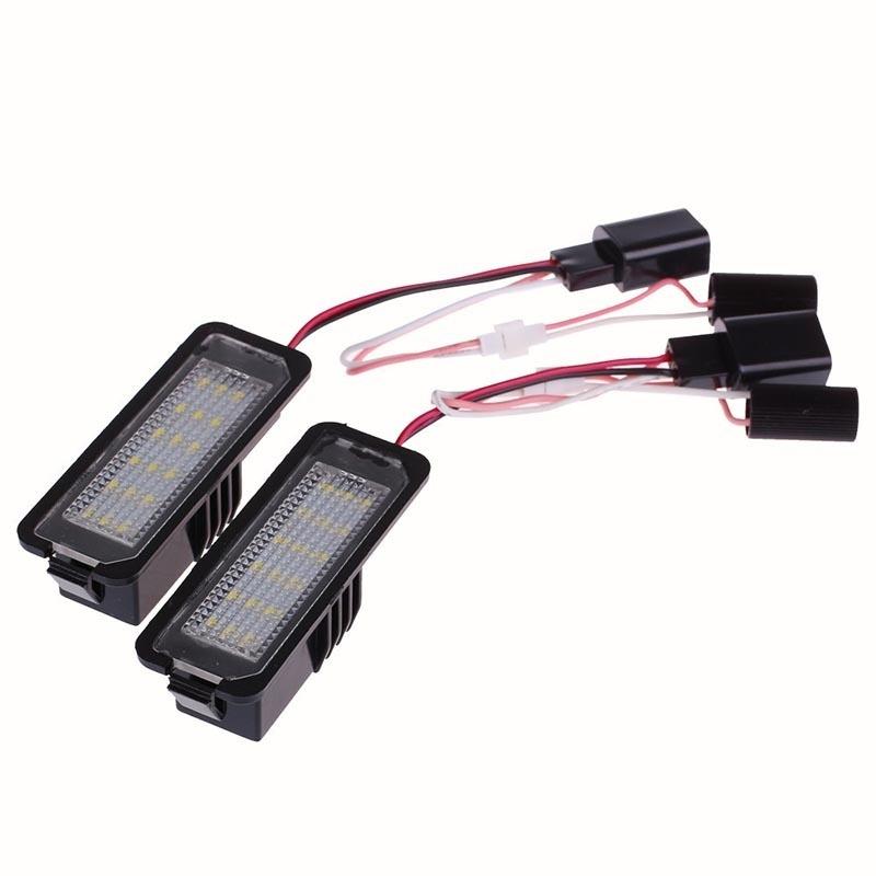1Pair 18 LED NUMBER LICENSE PLATE LIGHT ERROR FREE FOR VW GOLF MK4 MK5 MK6 PASSAT B6 EOS
