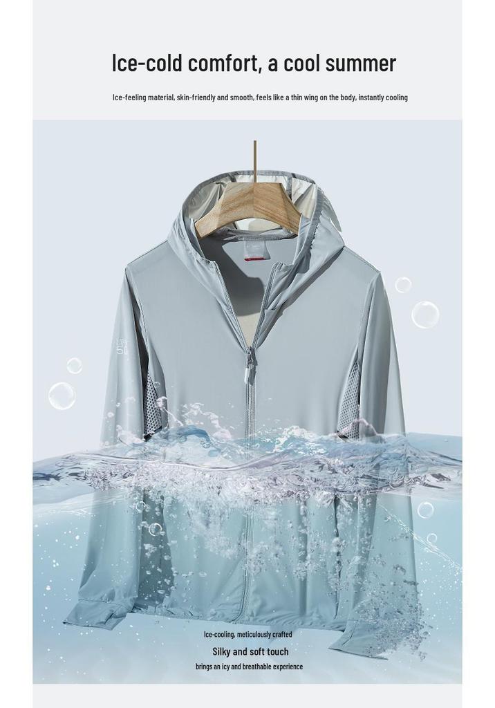 Lightweight UPF50+ Sun Protection Jacket - Breathable Ice Silk for Men & Women Summer Wear