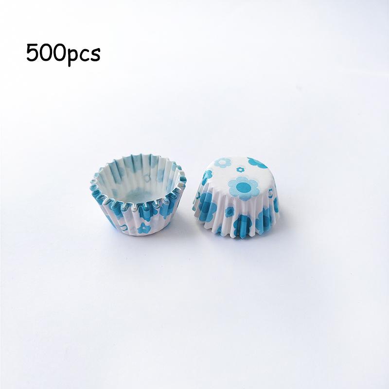Vassoio da Forno Colorato con Motivi 2,5 cm Set da 500 Pezzi di Stampini Rotondi di Carta per Cupcake