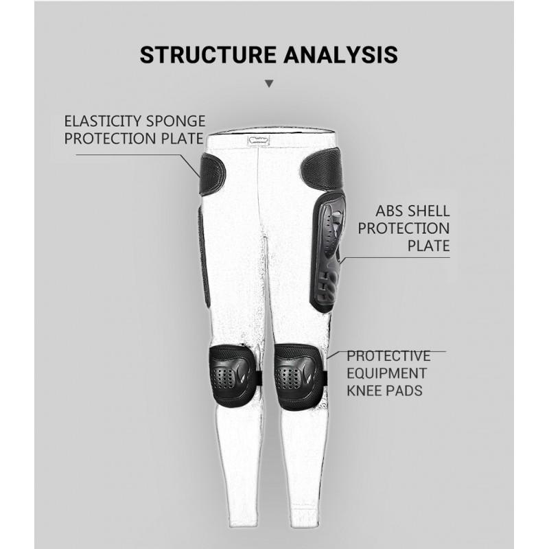 Motorcycle Riding Pants With Protective Armor Men Women Outdoor Off-Road Cycling Crash Protection Leg Guards