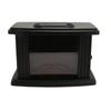 Mini Electric Fireplace Heater Simulated Flame Efficient Heating Quiet Operation Portable Fireplace Stove with Remote