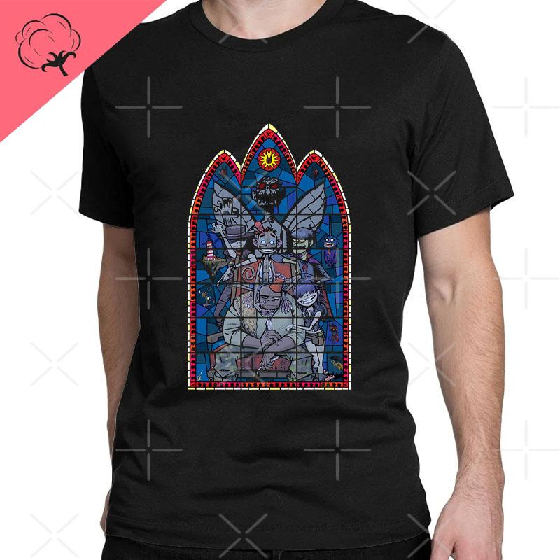 2026 New Funny Music Band Gorillaz Demon Days Casual TShirts Boy Crazy Tees Round Collar Short Sleeve T Shirts Clothing T Shirt