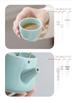 Portable Ceramic Kung Fu Tea Set: Teapot with Handle and Four Cups for Travel and Business Gifting