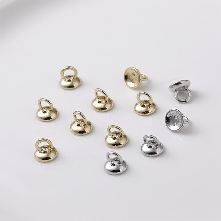 Multipurpose Pearls Clasp Endings Stylish Pearls Ends Strong Alloy Clasps for Beading and Clothing Embellishment