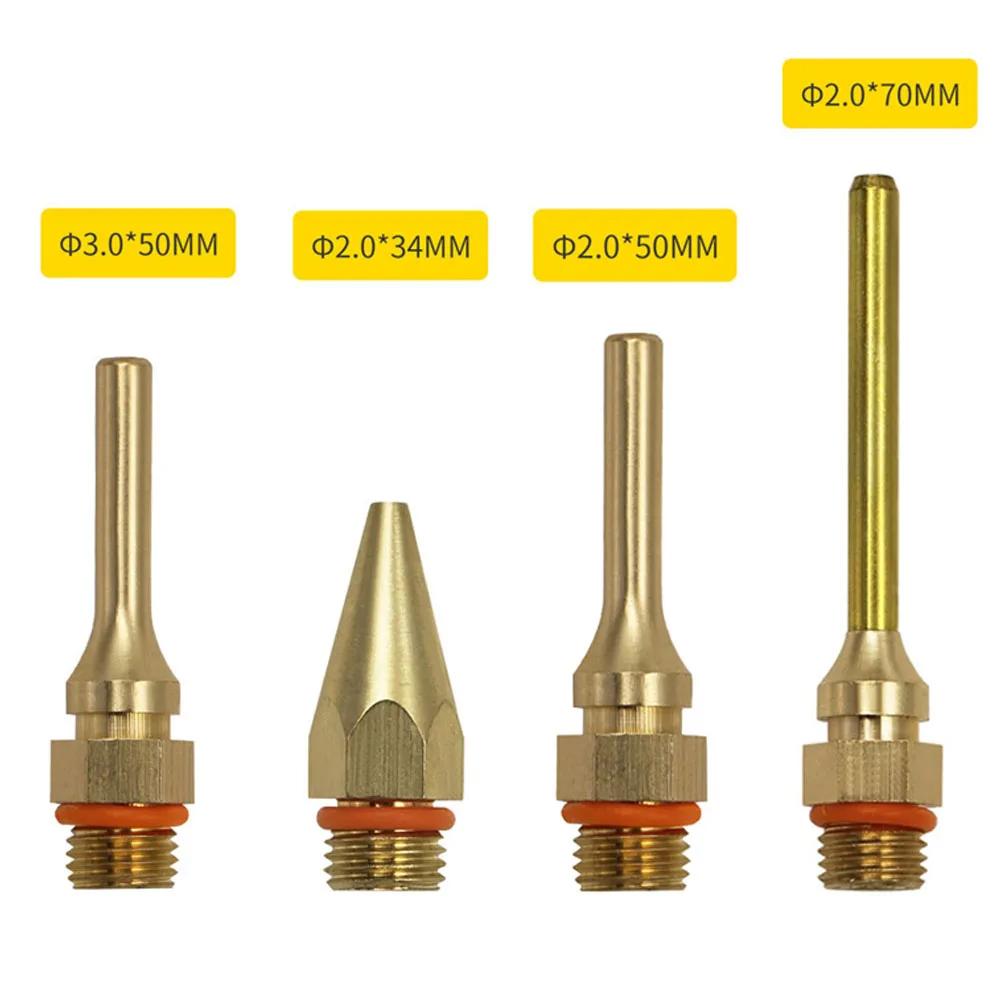 Hot Melt Glue Gun Copper Nozzle Lengthened Glue Gun Nozzle Replace Accessories 2.0x70mm 3.0x50mm 2.0x50mm
