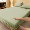 Krabice naslepo Prostěradlo,Dostupné velikosti,Náhodná barva,Jednobarevné Prané bavlěné prostěradlo na jednolůžko Protiskluzový potah na postel
