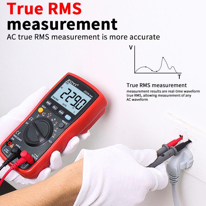 ZOYI Digitalmultimeter ZT-219, Allzweck-4,5-stellige True-RMS-Hochpräzisionsmultimeter mit Überlastschutz über den gesamten Messbereich.