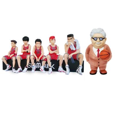 KRGNPLE Toy Model Figure Hanamichi Sakuragi Kaede Rukawa Ryota Miyagi Hisashi Mitsui Tsuyoshi Akagi Mitsuyoshi Anzai Coach Anzai Car Decoration