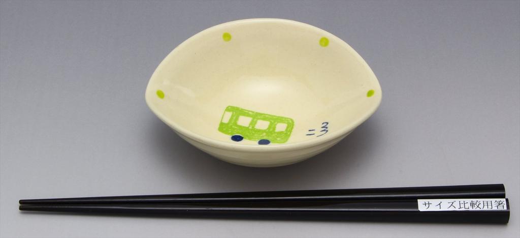 SOUSEN Seto Ware Gift Set of 5 White Plates with Train and Bus Boxed Set Medium-Sized Designs,