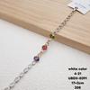 XUPING Jewelry Iced Out Synthetic CZ Colorful Gemstone Artificial Stone Clasp Gold Color Plated Pink Women Heart Tennis Bracelet