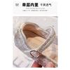 Girls' Rhinestone Sequin Crystal Princess Shoes2026Spring and Autumn Soft Sole Non-Slip Bowknot Solid Color Children's Performance Shoes