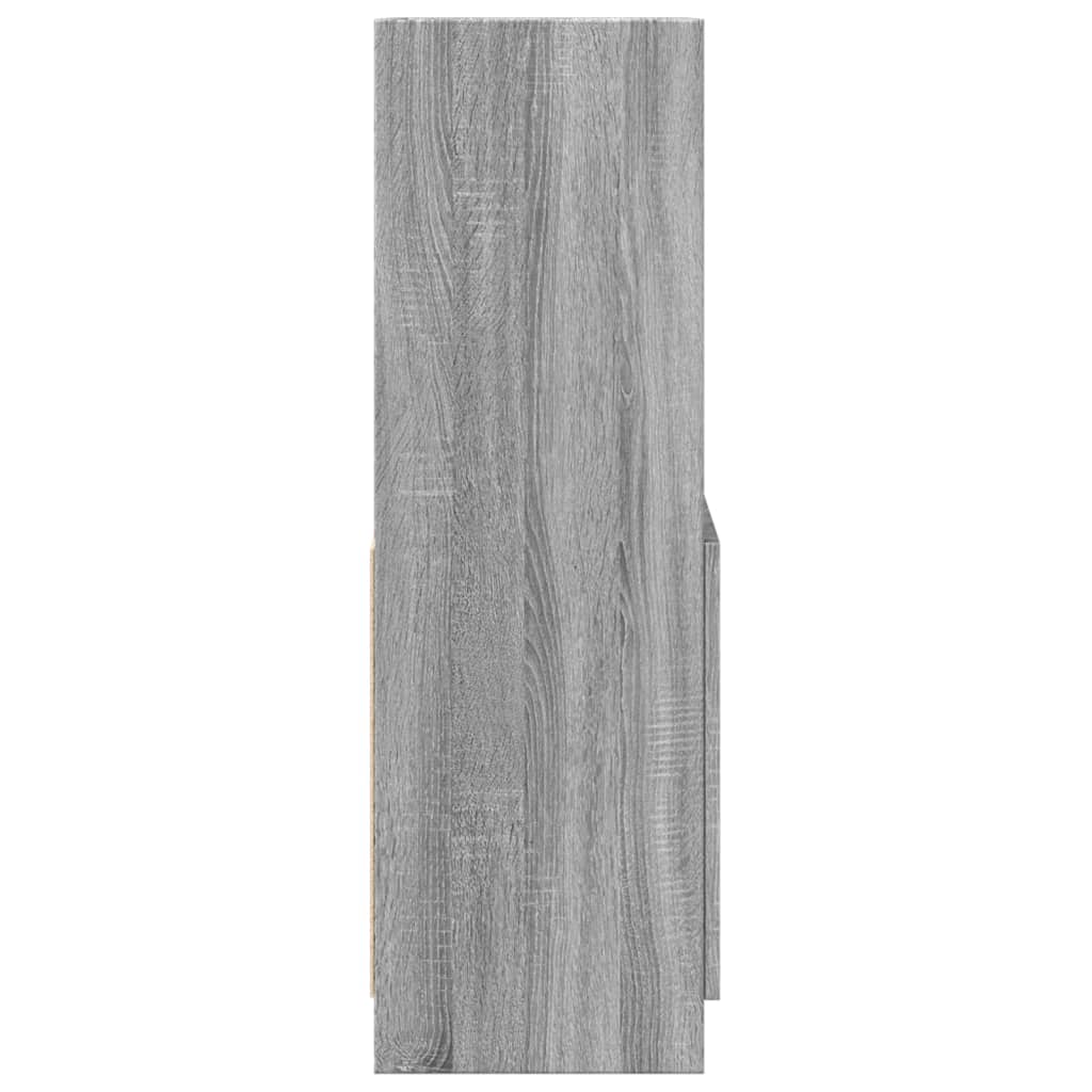 Highboard Gray Sonoma Oak 63 x 33 x 100 cm Particleboard