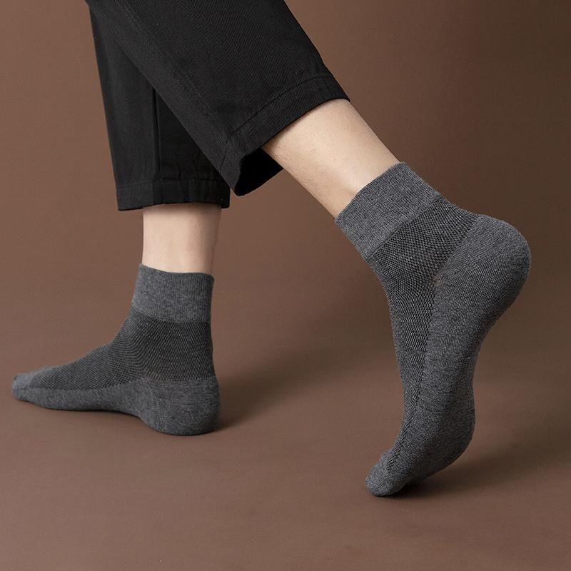 3 Pairs/Lot Men's Cotton Socks High Quality Casual Breathable Male Comfortable Business Soft Simple Fashions Ankle Socks