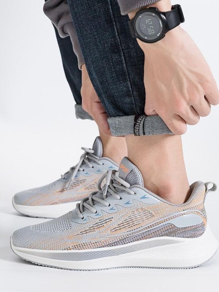 Fashion Cushioned Insole Mesh Upper Man Casual Sneaker Outdoor On Sale Cheap Liquidation Original Fashion Jump Wide Sports Shoes for Men