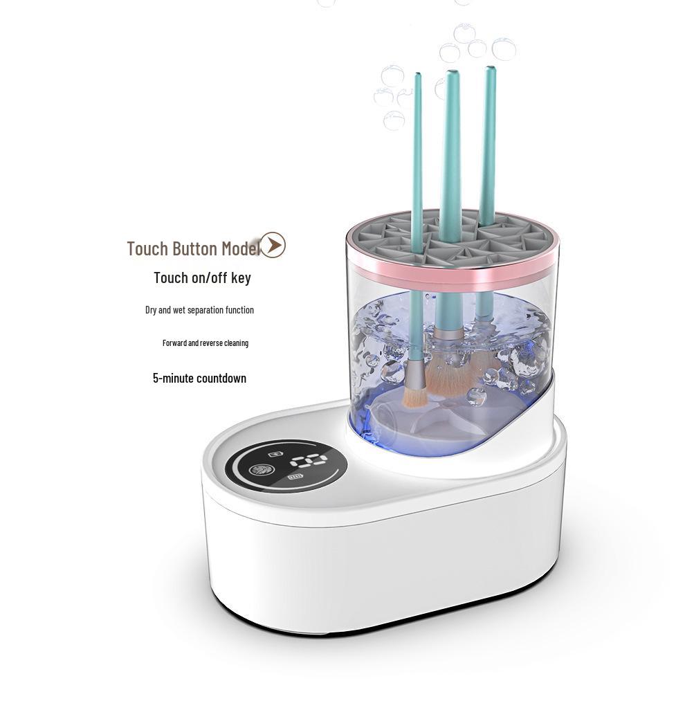 Electric Makeup Brush Cleaner & Dryer: All-in-One Tool for Safe, Automatic Cleansing Without Bristle Damage