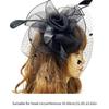 Party Hat Cocktails Party Mesh Flapper Hat Hair Clip Female Net Flower Fascinator Hat Pillbox Hat Role Play Bowler