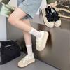 Fisherman Shoes Women's Lace Mesh Summer New Velcro Breathable Lightweight Thick-soled Muffin Shoes Casual Shoes Tide