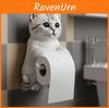 Katten Papierhouder Hars Schattig Kattenontwerp Wandmontage Tissue Dispenser Voor Badkamer Decor