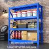 WEZHO 4-Tier Blue Light Duty Storage Rack