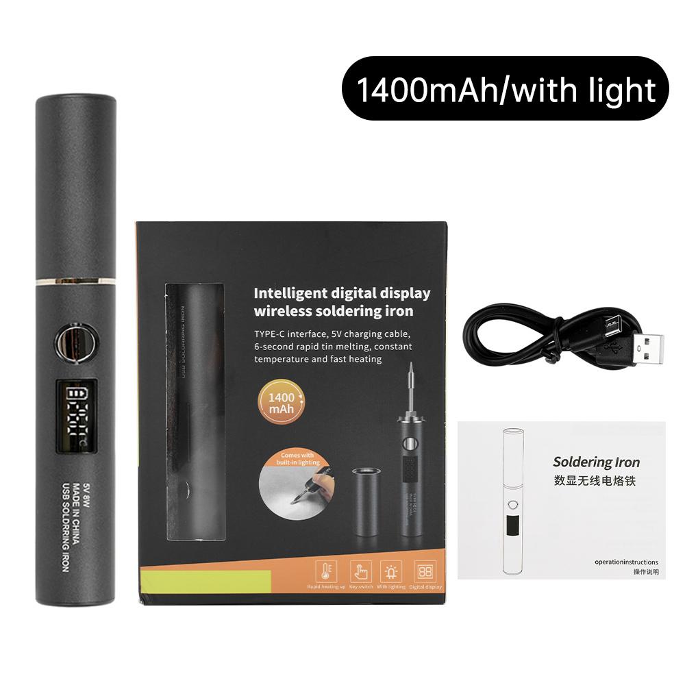 USB Soldering Iron Wireless Charging Electric Solder Iron 5V 8W Fast Charging Lithium Rechargeable Portable Repair Welding Tools