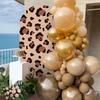 6.56ft Arched Backdrop for Birthday Baby Shower Party Arch Wall Stretchy Fabric Cover Leopard Print Photography Background