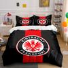 Eintracht Frankfurt Logo Bettwäsche Bettbezug Set Bettbezug Kissenbezüge (1*Bettbezug 2*Kissenbezüge, ohne Bettdecke)