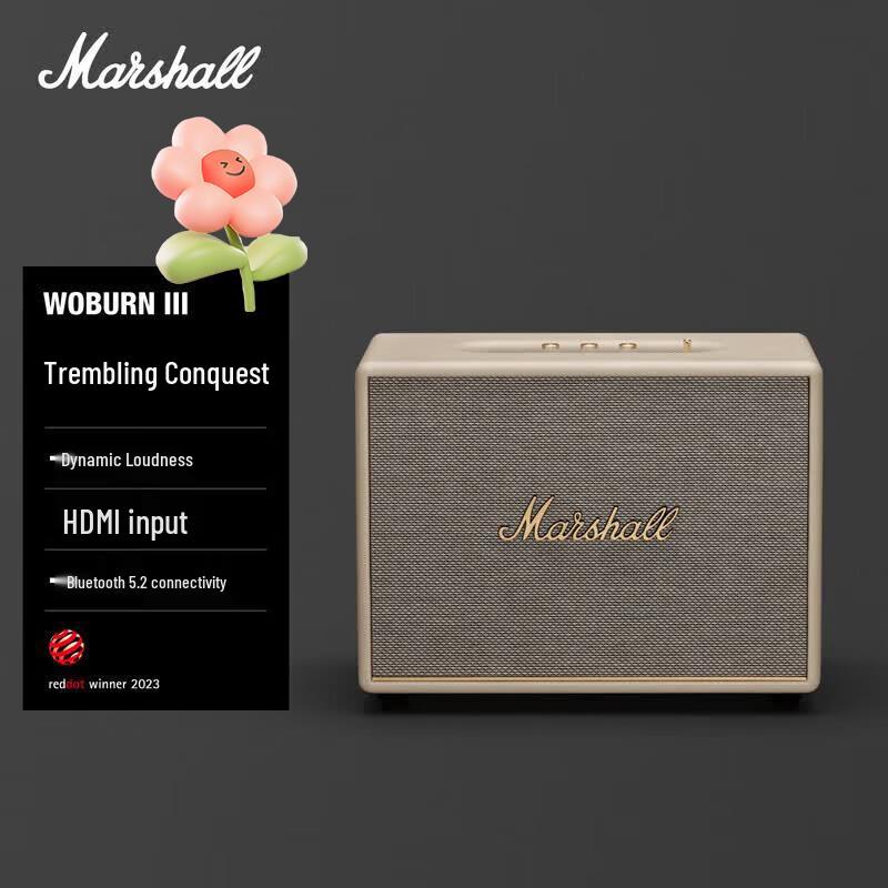 

Marshall Woburn III Wireless Bluetooth Speaker (CN version)